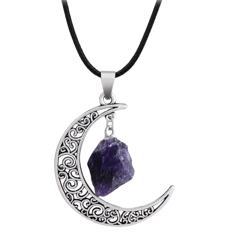 AVERLLA™ Star & Moon Crystal Pendant Necklace