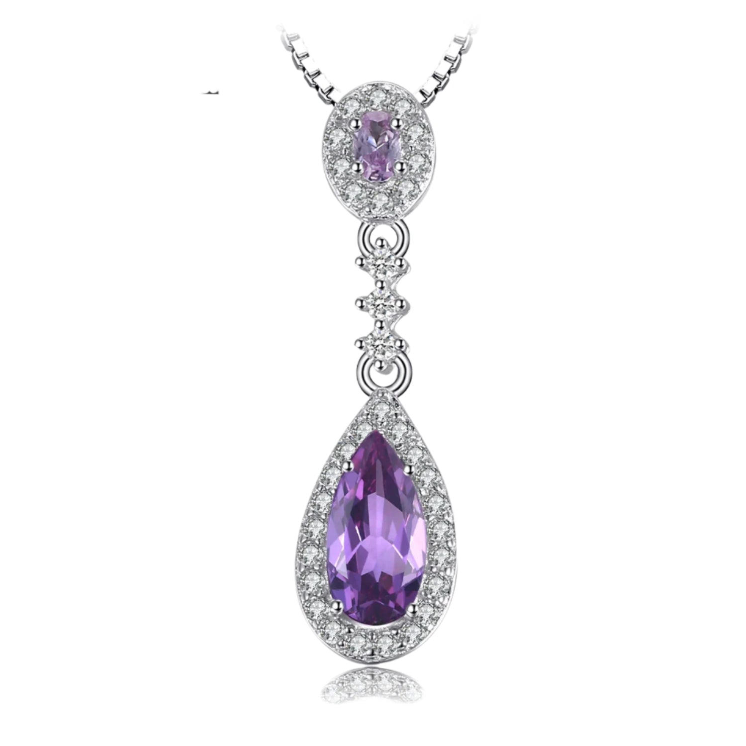 AVERLLA™ 2ct Created Alexandrite Sapphire Silver Pendant