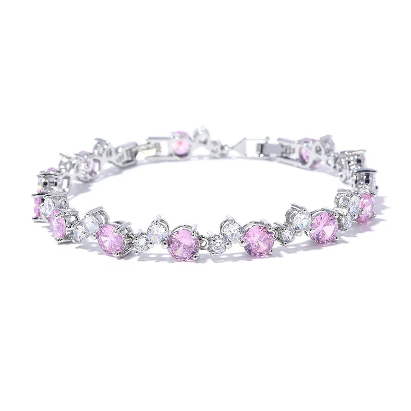 AVERLLA™ Elegant 925 Silver Zircon Bracelet for Women