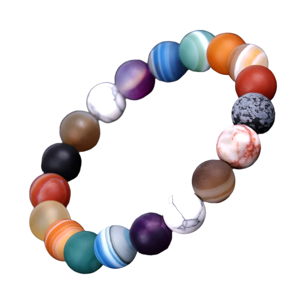 Natural Stone Cosmic Galaxy Solar Bracelet