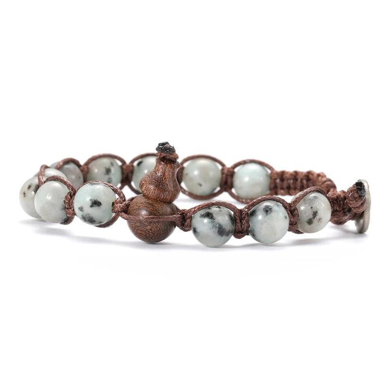 AVERLLA™ Serenity Ruyi Gourd Natural Stone Meditation Bracelet