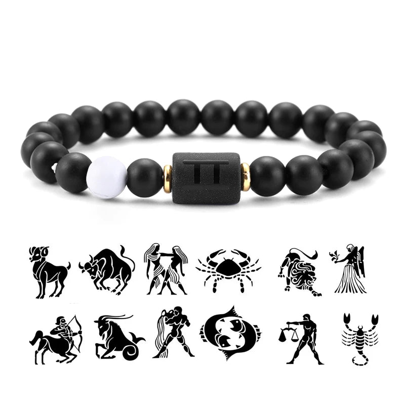 AVERLL™ 12 Star Signs Natural Stone Bracelets