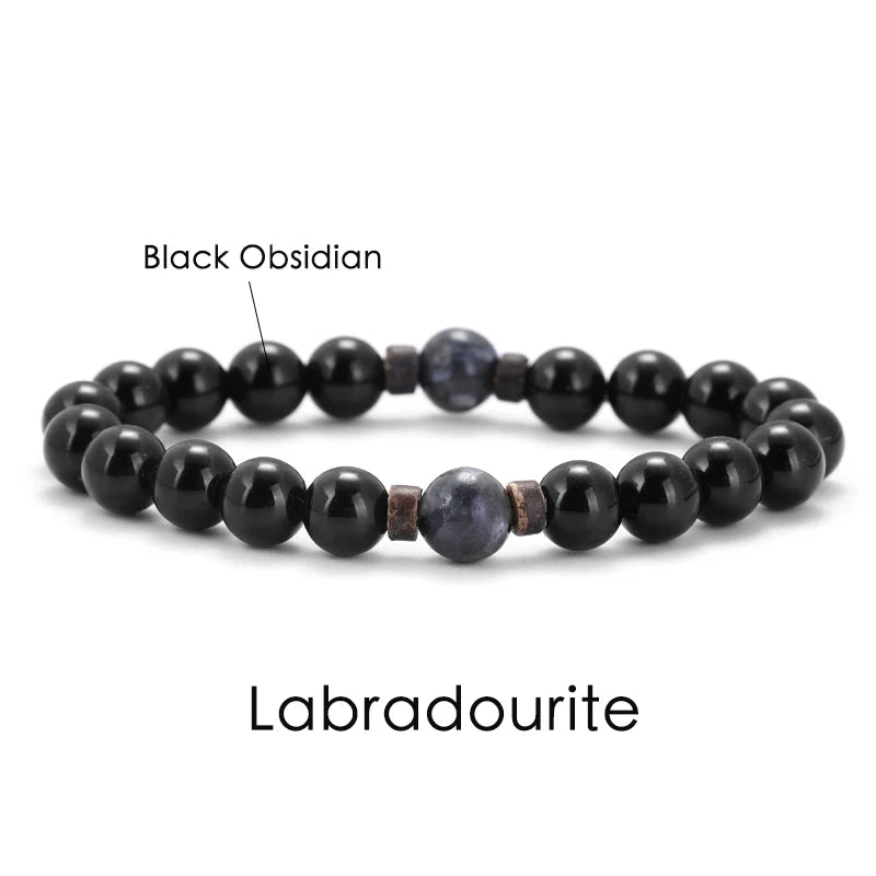 AVERLLA™ Volcanic Rock Beaded Bracelet with Tibetan Buddha