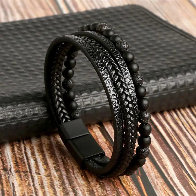 AVERLLA™ Heritage Bond Hand-Woven Leather Bracelet