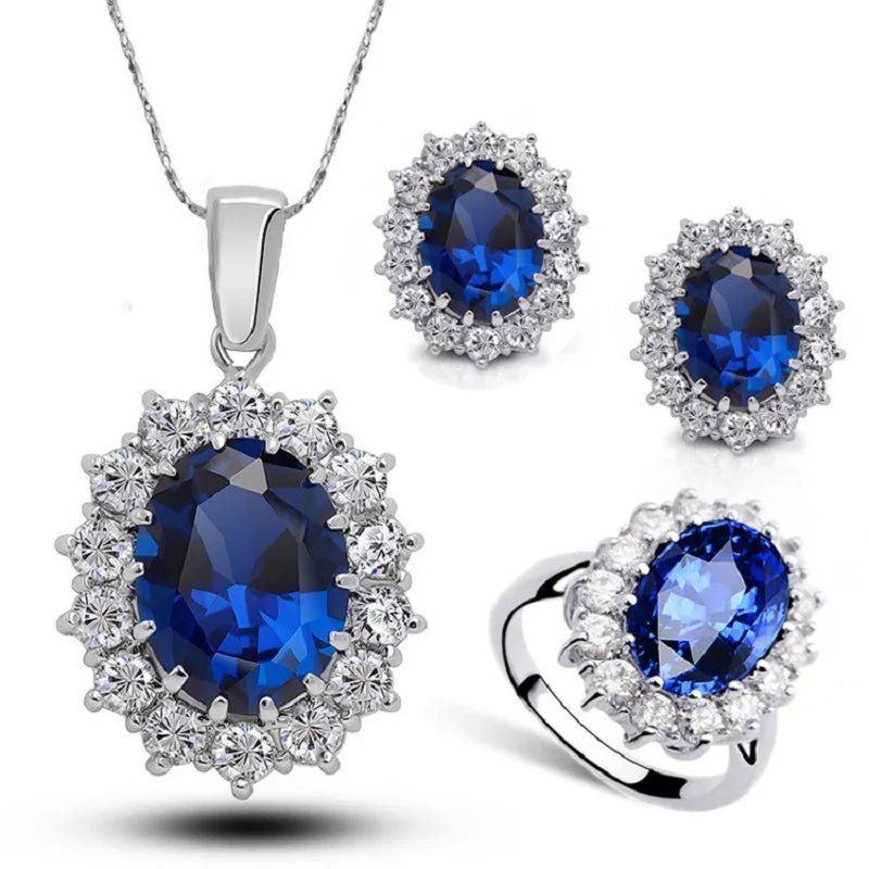 AVERLLA™ Princess Zircon Bridal Jewelry Set