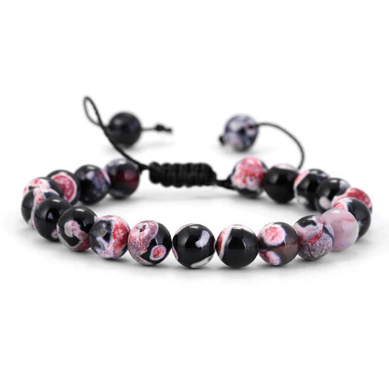 AVERLLA™ Healing Lava Stone & Tiger Eye Beads Adjustable Bracelet