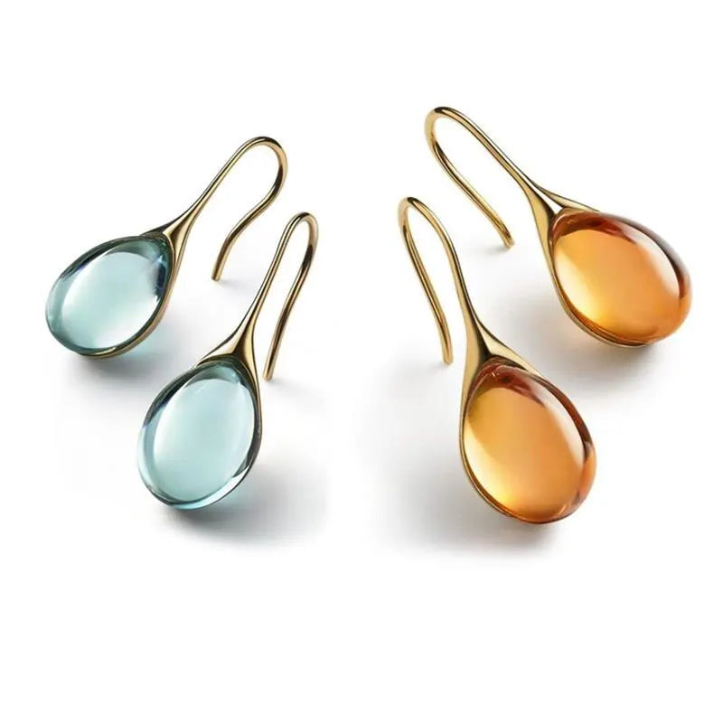 AVERLLA™ Gold-Color Earrings with Faux Cat's Eye Stones