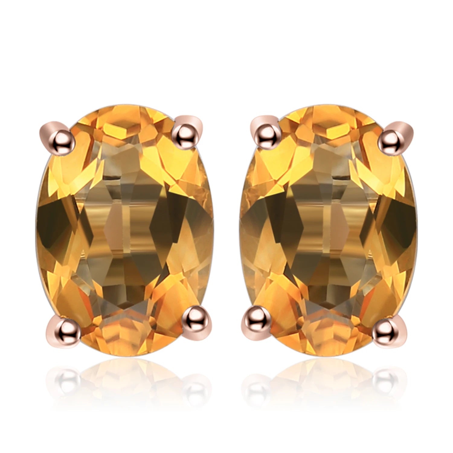 AVERLLA™ Radiant Oval Natural Amethyst, Citrine, Garnet, Topaz & Peridot Earrings