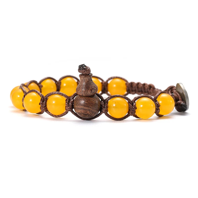 AVERLLA™ Serenity Ruyi Gourd Natural Stone Meditation Bracelet