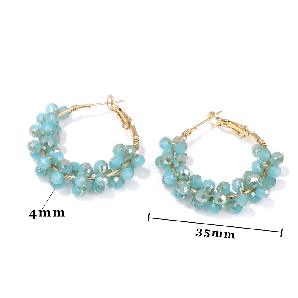 AVERLLA™ Crystal Beads Earrings Multicolour Crystal Beads