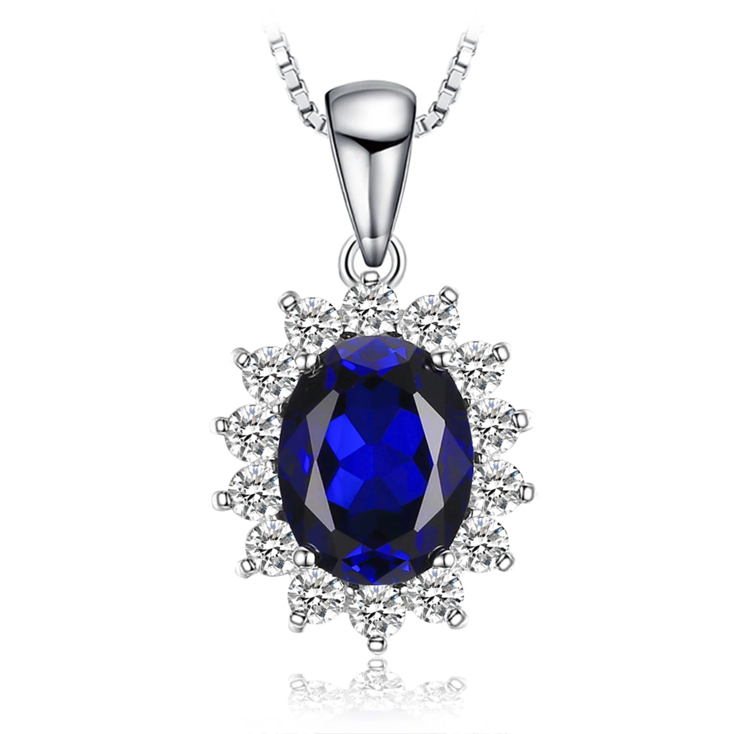 AVERLLA™ Created Alexandrite Sapphire & Multi-Gemstone Silver Pendant Necklace