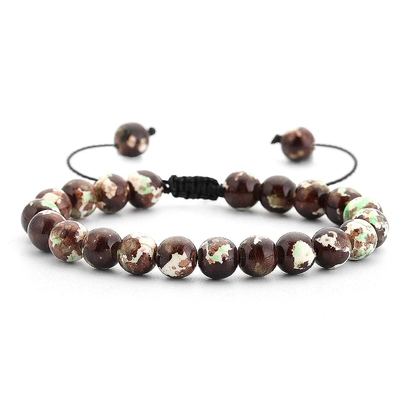 AVERLLA™ Healing Lava Stone & Tiger Eye Beads Adjustable Bracelet