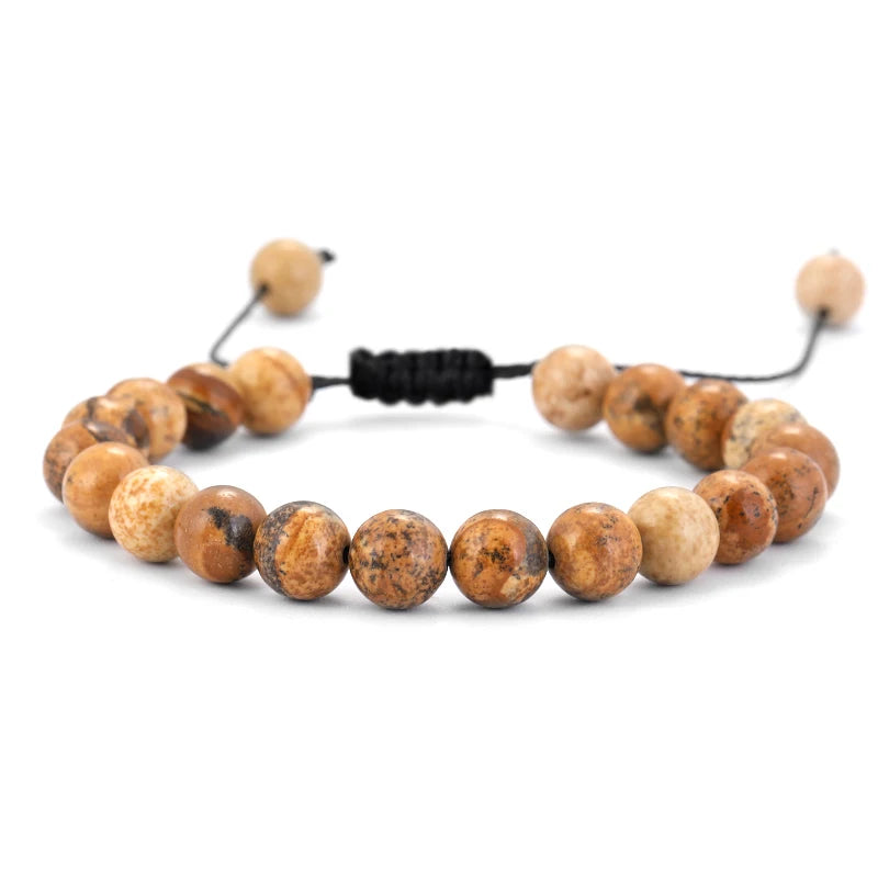 AVERLLA™ Healing Lava Stone & Tiger Eye Beads Adjustable Bracelet