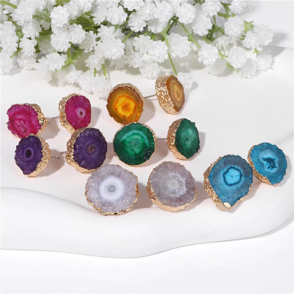 AVERLLA™ Natural Druzy Crystal Earrings