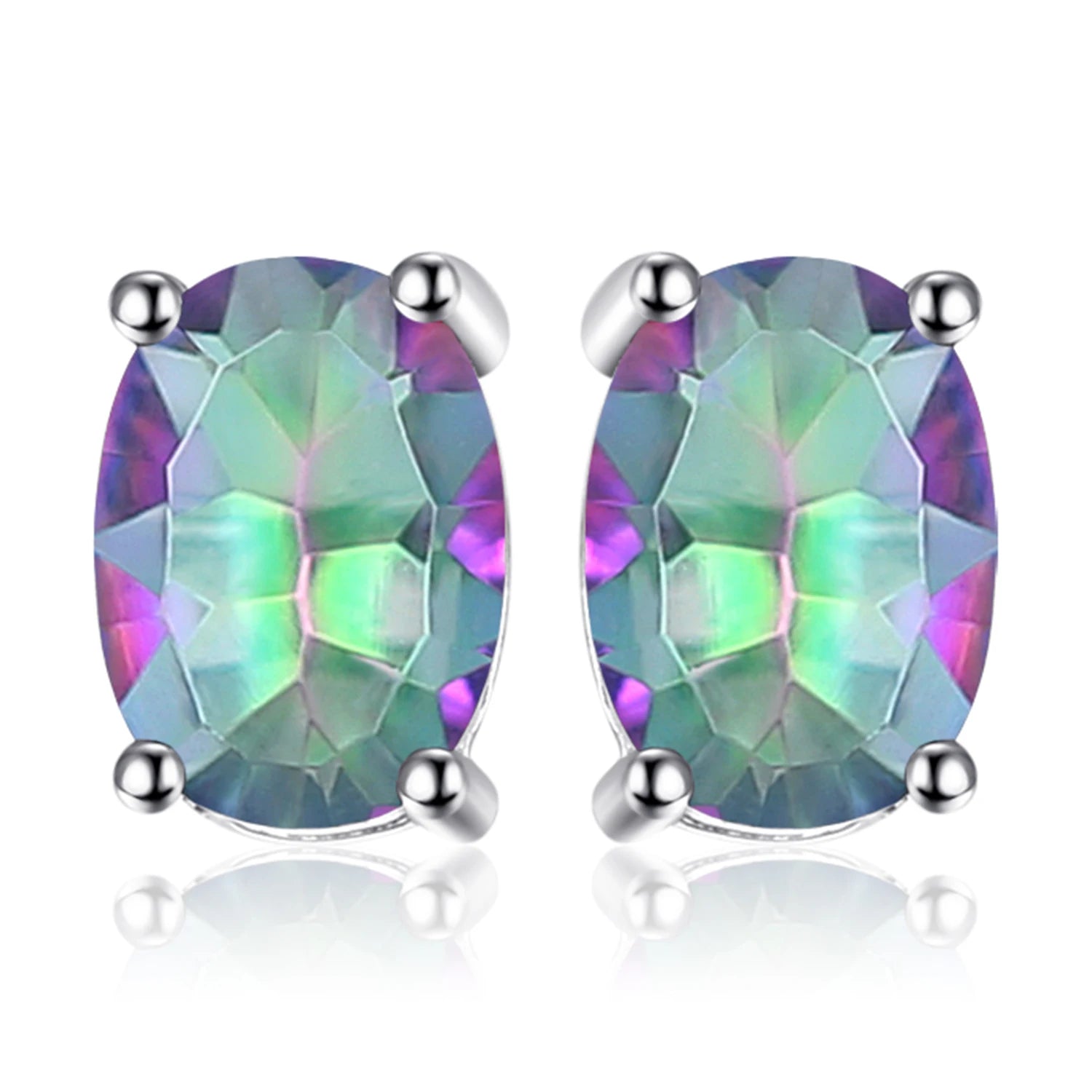 AVERLLA™ Radiant Heart Mystic Quartz Stud Earrings