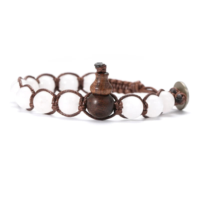 AVERLLA™ Serenity Ruyi Gourd Natural Stone Meditation Bracelet