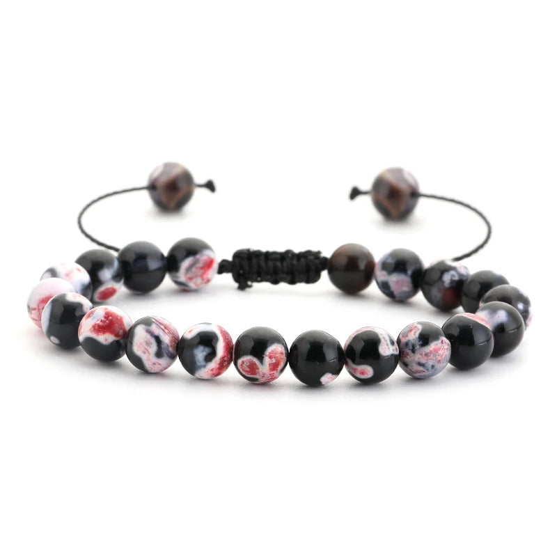 AVERLLA™ Healing Lava Stone & Tiger Eye Beads Adjustable Bracelet