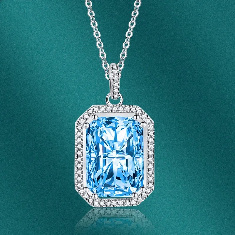 AVERLLA™ Rectangle Zircon Pendant Necklace for Women