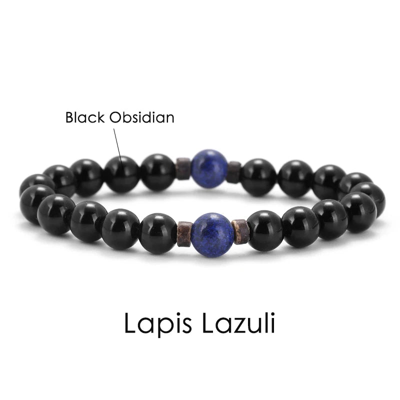 AVERLLA™ Volcanic Rock Beaded Bracelet with Tibetan Buddha