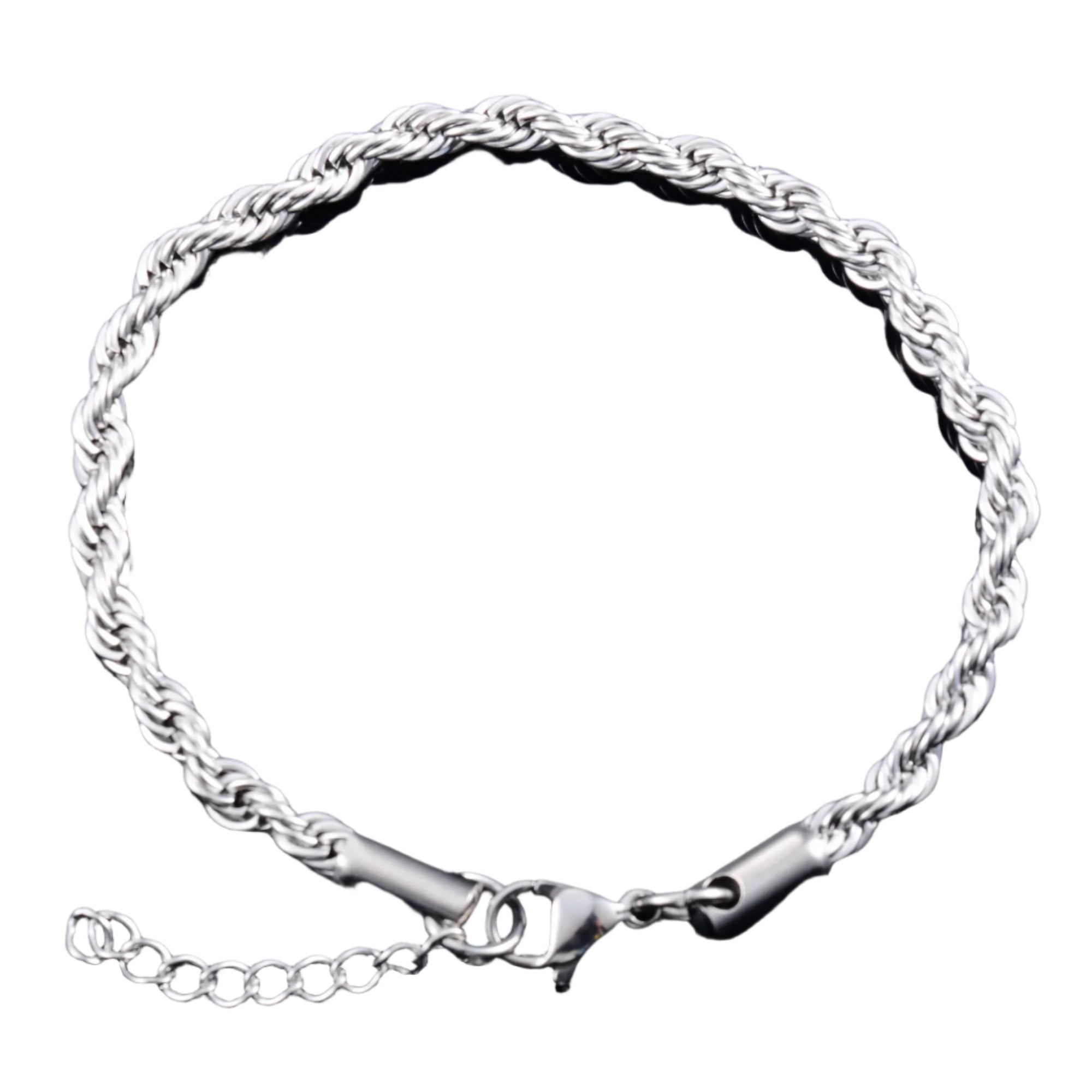 AVERLLA™ Bold Edge Stainless Steel Rope Chain Bracelet & Anklet