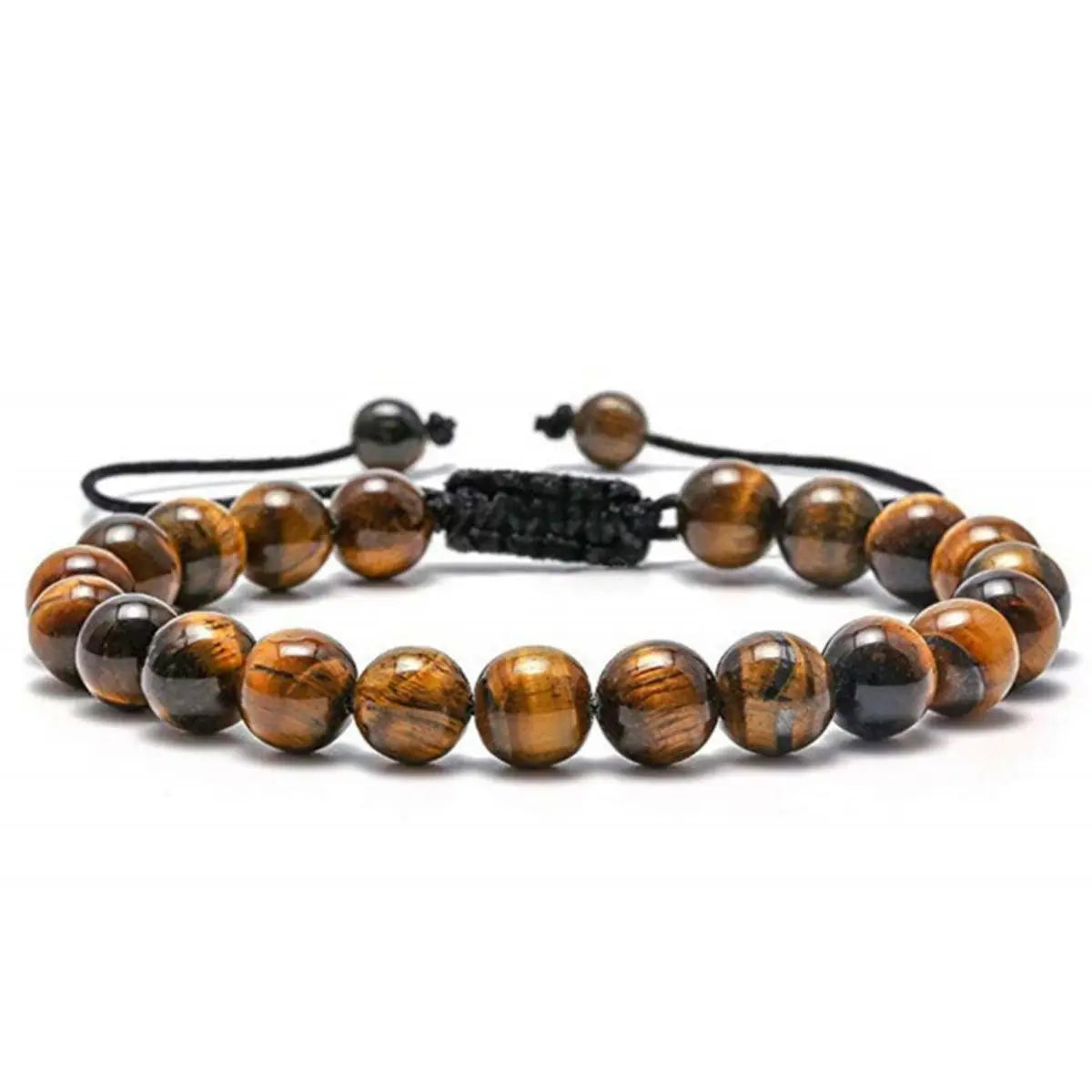 AVERLLA™  Natural Tiger Eye & Lava Rock Handmade Bracelet