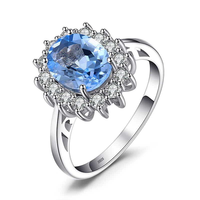 AVERLLA™ Princess Diana Inspired Created Blue Sapphire Engagement Ring