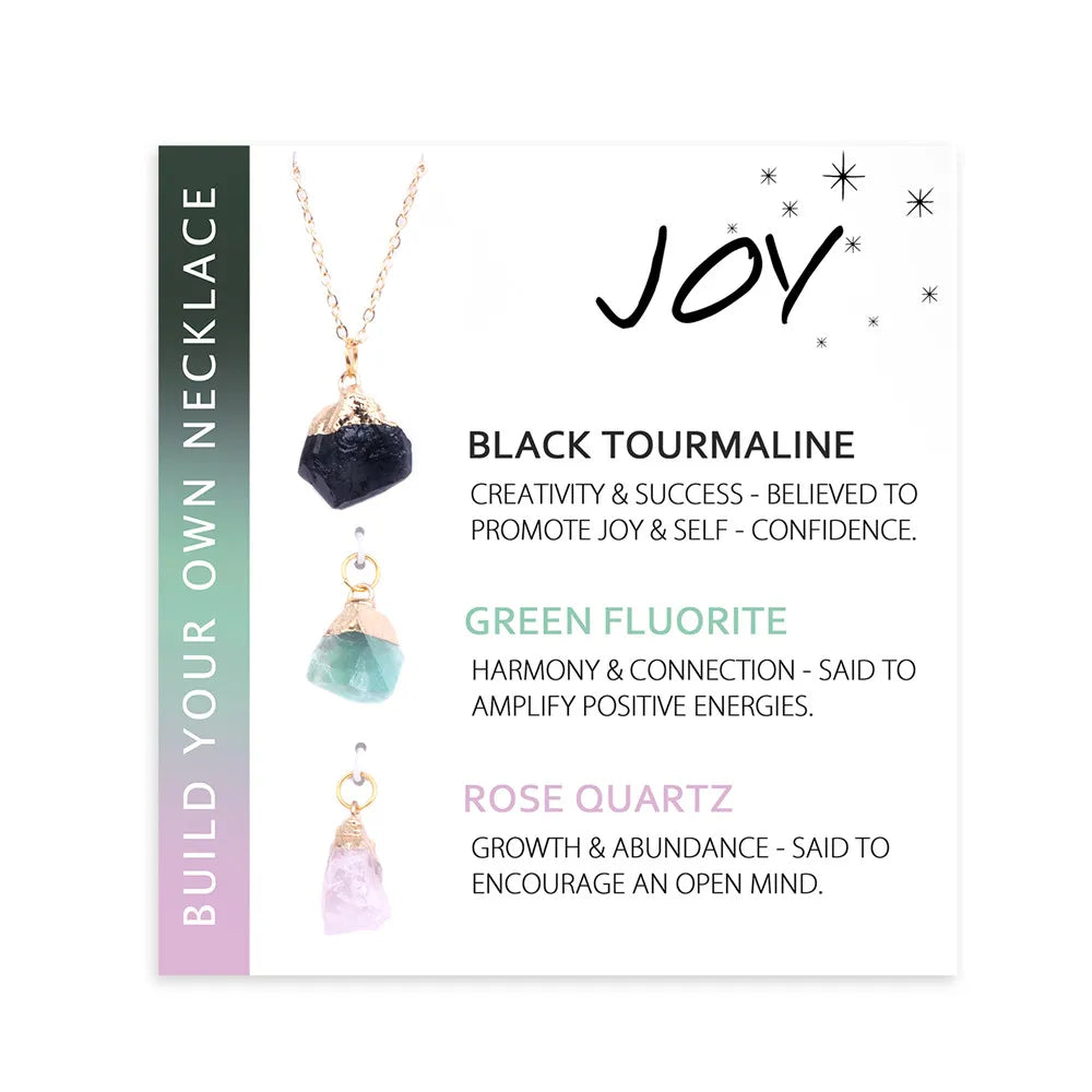 AVERLLA™ Natural Mineral Stone Charm With Interchangeable Pendant Black