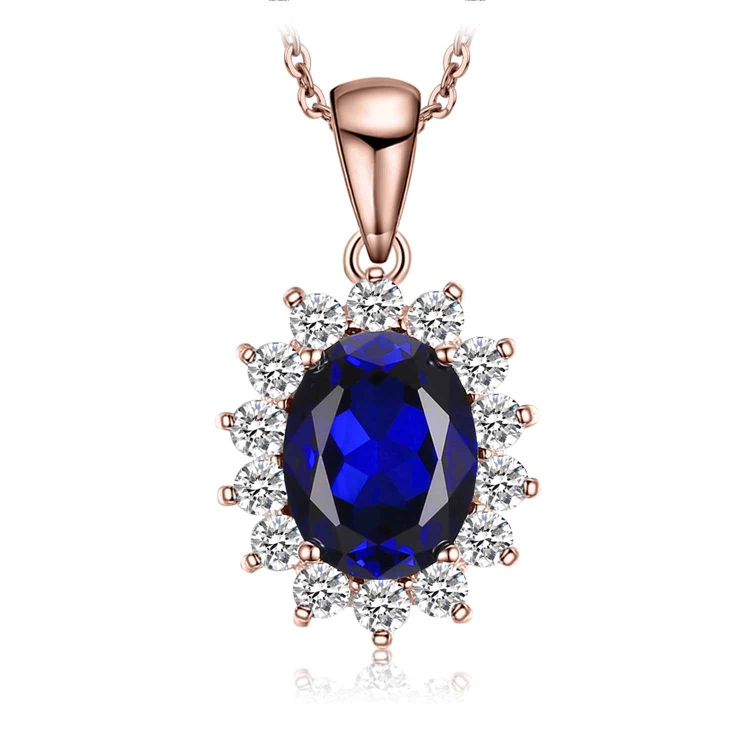 AVERLLA™ Created Alexandrite Sapphire & Multi-Gemstone Silver Pendant Necklace