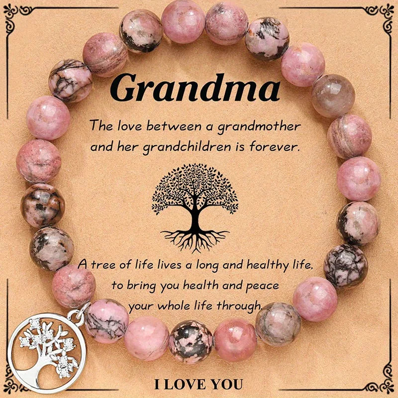 AVERLLA™ Tree of Life Natural Stone Bracelets – Heartfelt Gifts for Mom, Nana & Grandma