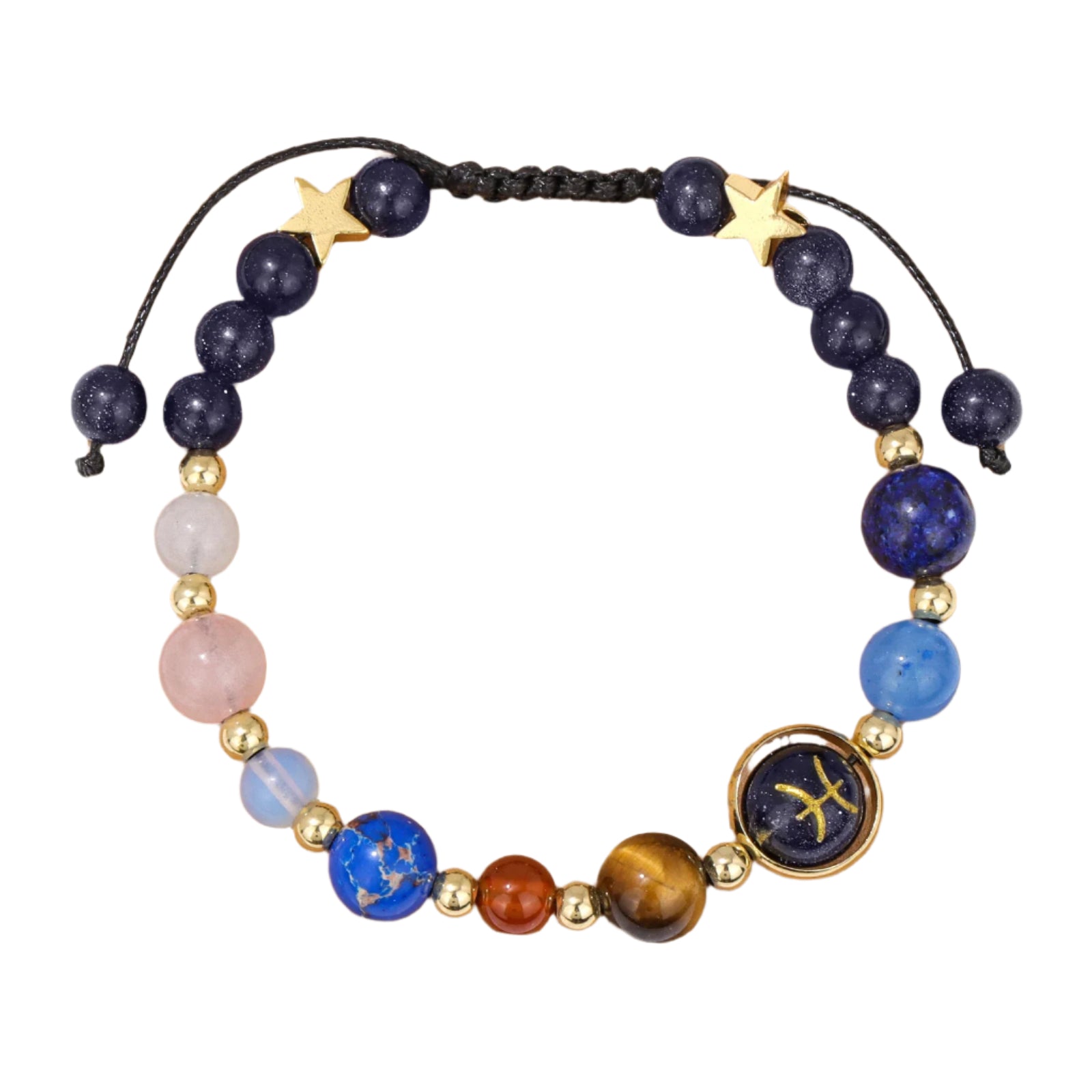 AVERLLA™ Zodiac Natural Stone Charm Bracelet