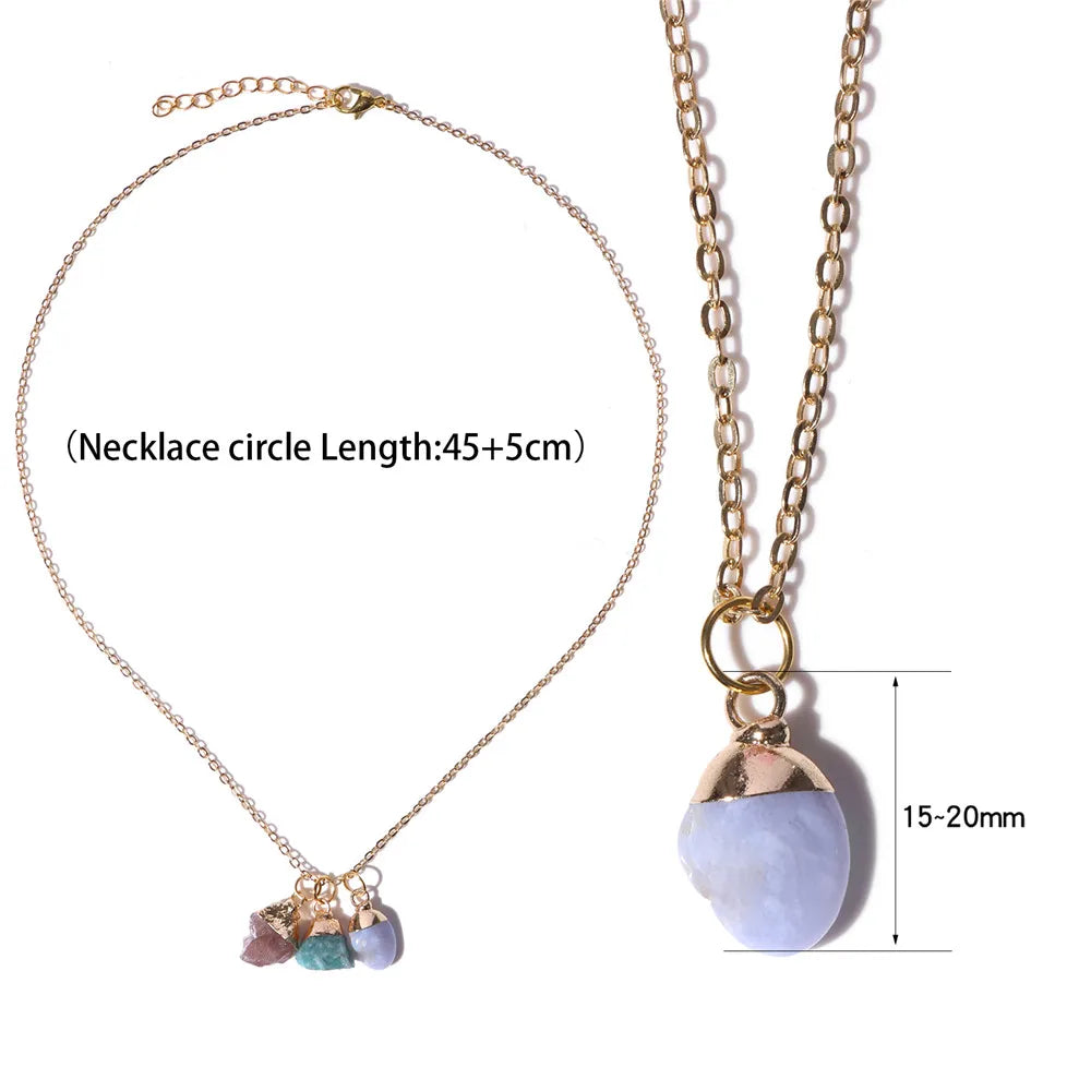 AVERLLA™ Natural Mineral Stone Charm With Interchangeable Pendant Black