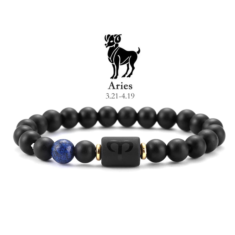 AVERLL™ 12 Star Signs Natural Stone Bracelets