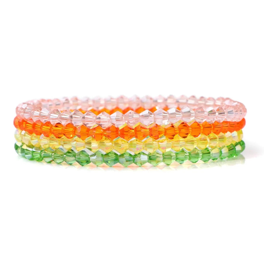 AVERLLA™  4pcs Natural Stone Beaded Bracelets