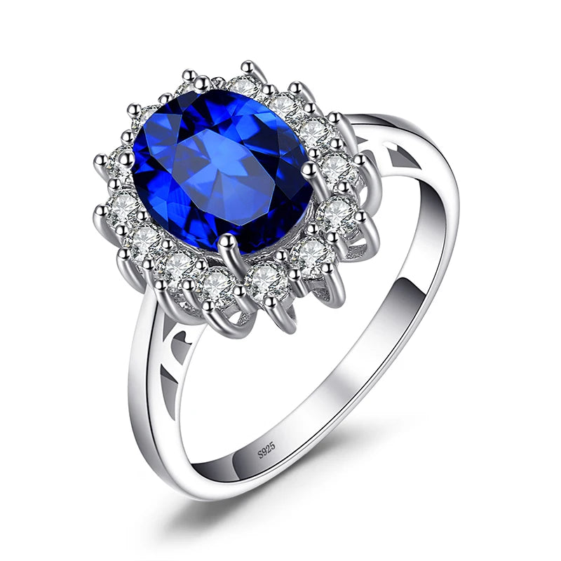 AVERLLA™ Princess Diana Inspired Created Blue Sapphire Engagement Ring