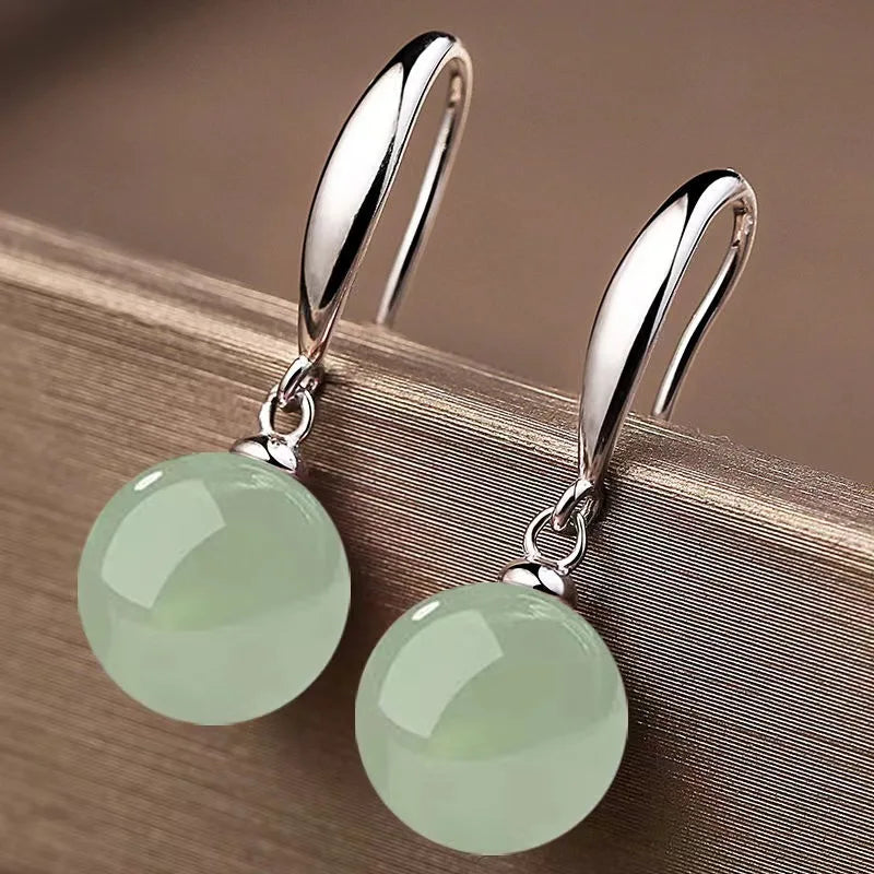 AVERLLA™ Imperial Jade & Pearl Stud Earrings