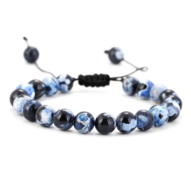 AVERLLA™ Healing Lava Stone & Tiger Eye Beads Adjustable Bracelet