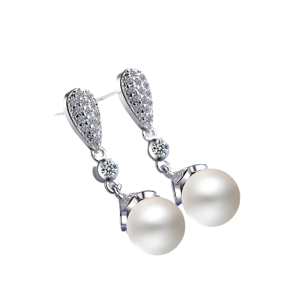 AVERLLA™ 925 Sterling Silver Natural Freshwater Pearl Drop Earrings