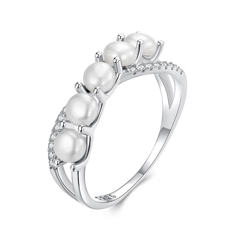 AVERLLA™ 925 Sterling Silver Infinity Pearl Ring