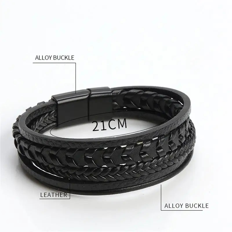 AVERLLA™ Classic Multilayer Leather Bracelet