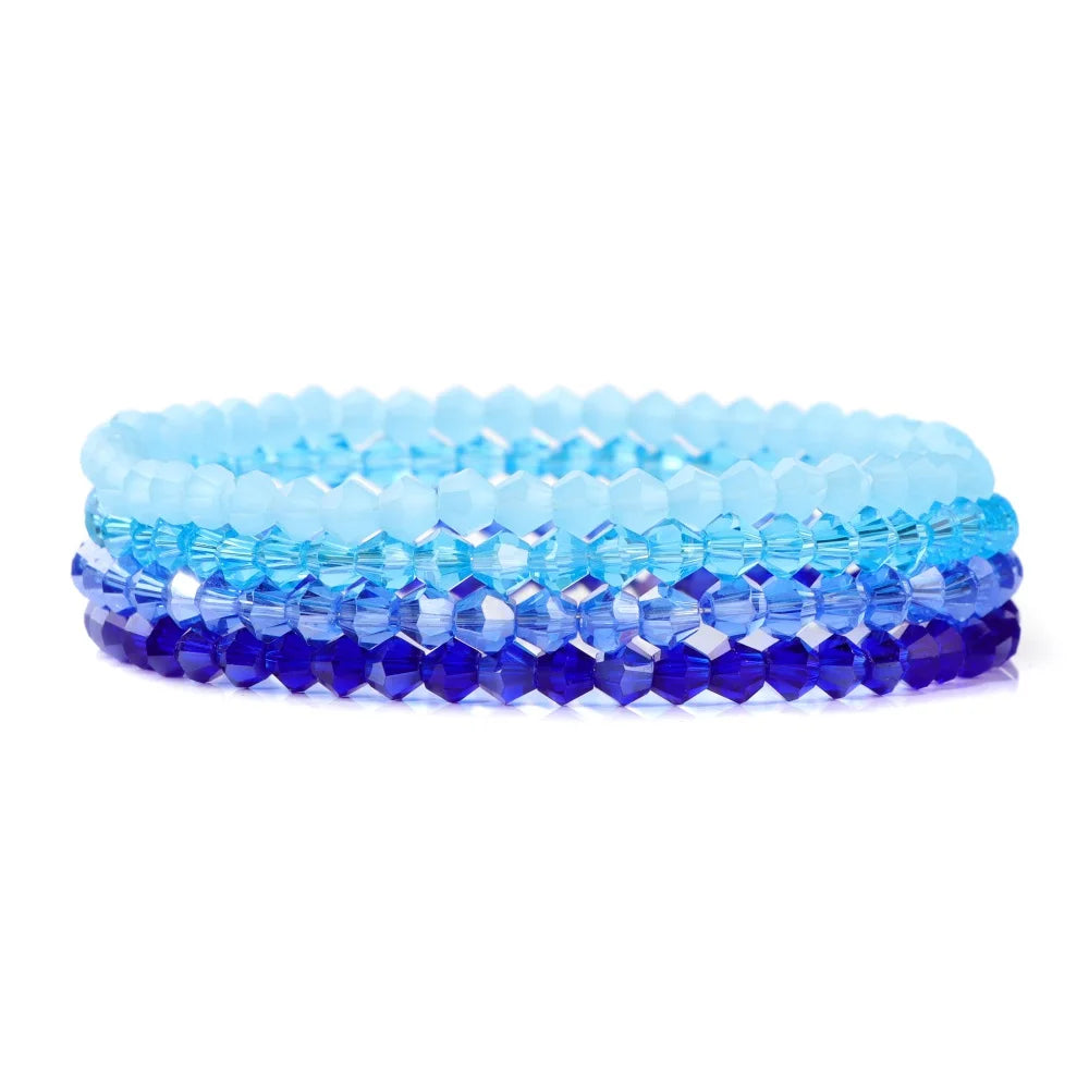 AVERLLA™  4pcs Natural Stone Beaded Bracelets