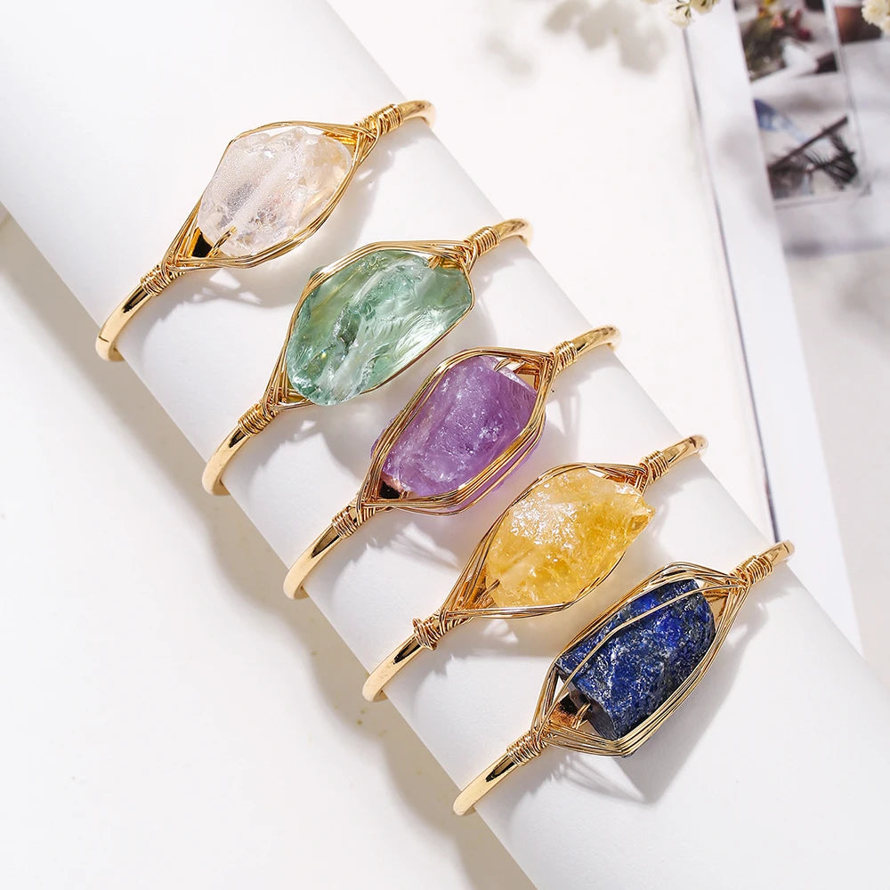 AVERLLA™ 7-Color Natural Stone Silk-Wrapped Bracelet for Men & Women