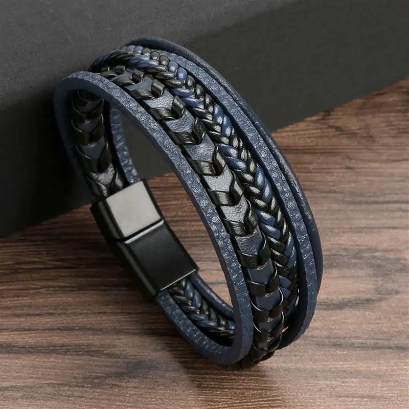 AVERLLA™ Heritage Bond Hand-Woven Leather Bracelet