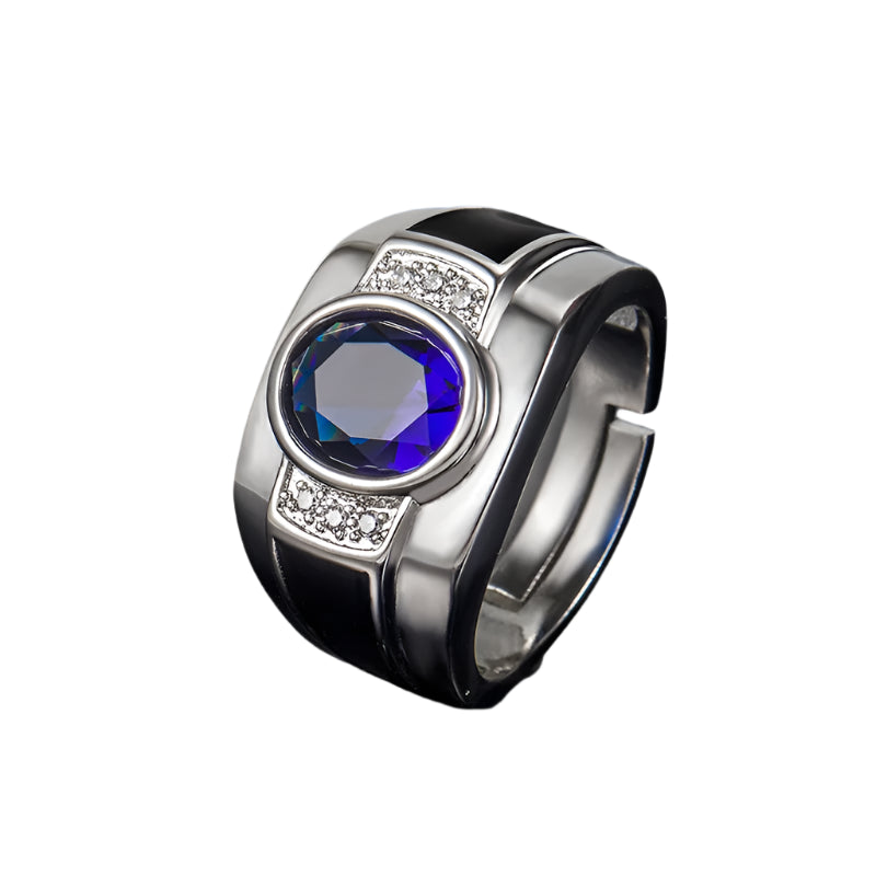 AVERLLA™ Sterling Zirconia Men's Open Ring