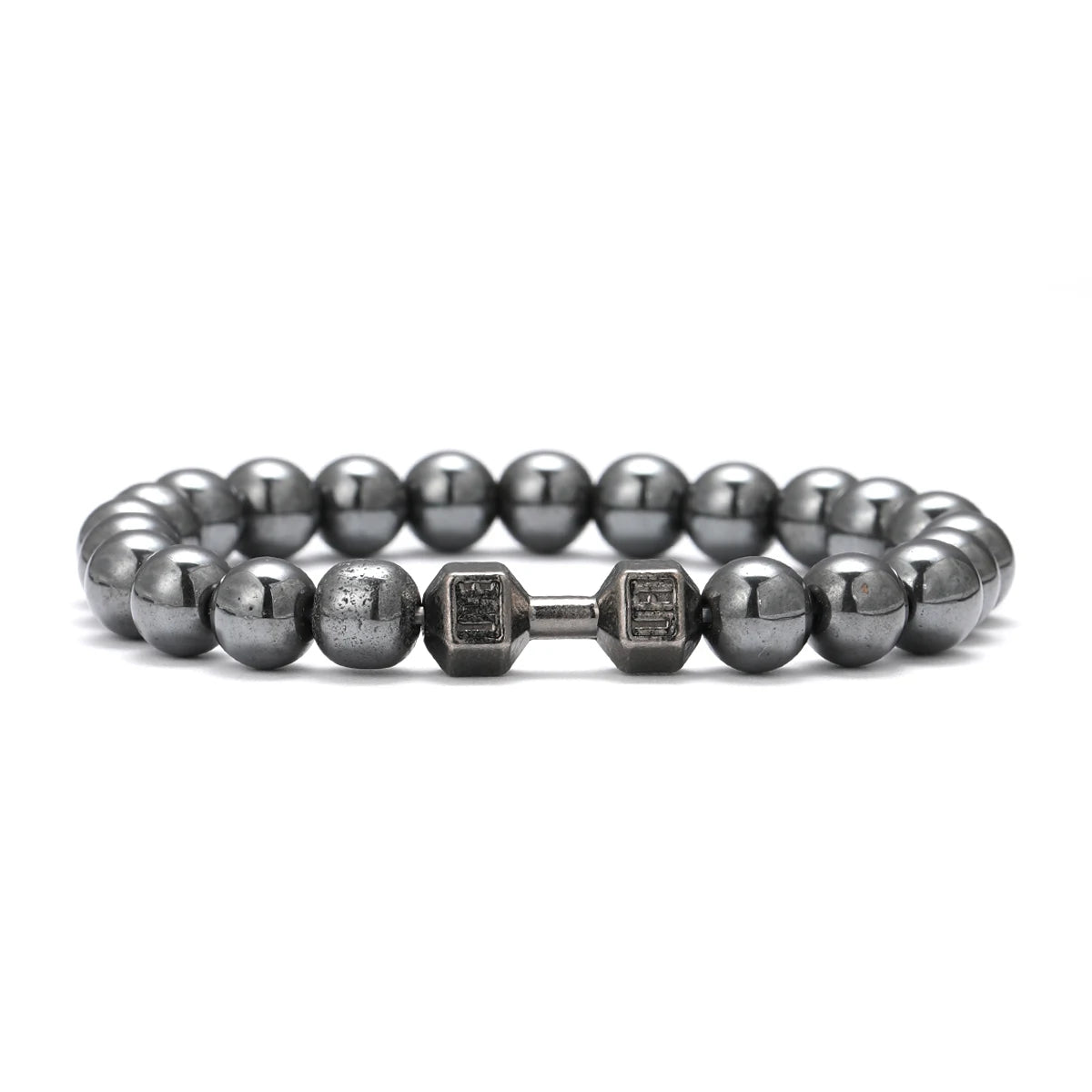 AVERLLA™ Volcanic Stone Dumbbell Beads Fitness Bracelet