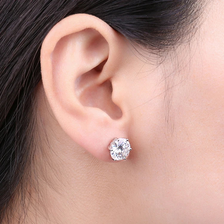 AVERLLA™ Moissanite Gold Plated Stud Earrings